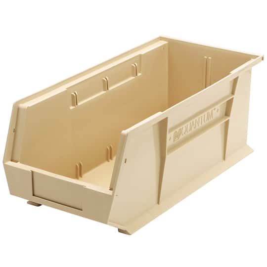 B2777148 8.25 x 18 x 7 in. Ultra Series Stack & Hang Bin - Ivory - Polypropylene 4 Slots - Pack of 6